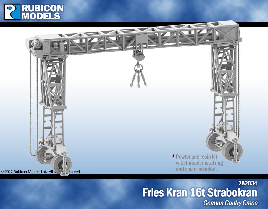 282034 Fries Kran 16t Strabokran German Gantry Crane